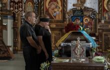 Прощання із полеглим воїном Владиславом Мойсеєвим у Мукачеві