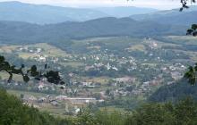 Краєвид на село на Хустщині