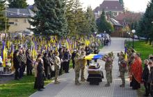 Прощання з полеглим воїном Владиславом Діусом