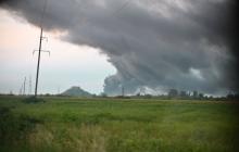 Пожежа у Мукачеві після російської ракетної атаки 21 серпня