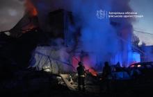 Наслідки авіаудару у Запоріжжі
