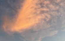 Небо, хмари, вечір