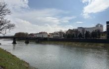 Ужгород, набережна, пішохідний міст