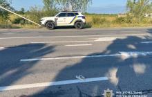 Місце ДТП біля Чабанівки на трасі Київ-Чоп