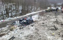 Місце ДТП на Абранському перевалі