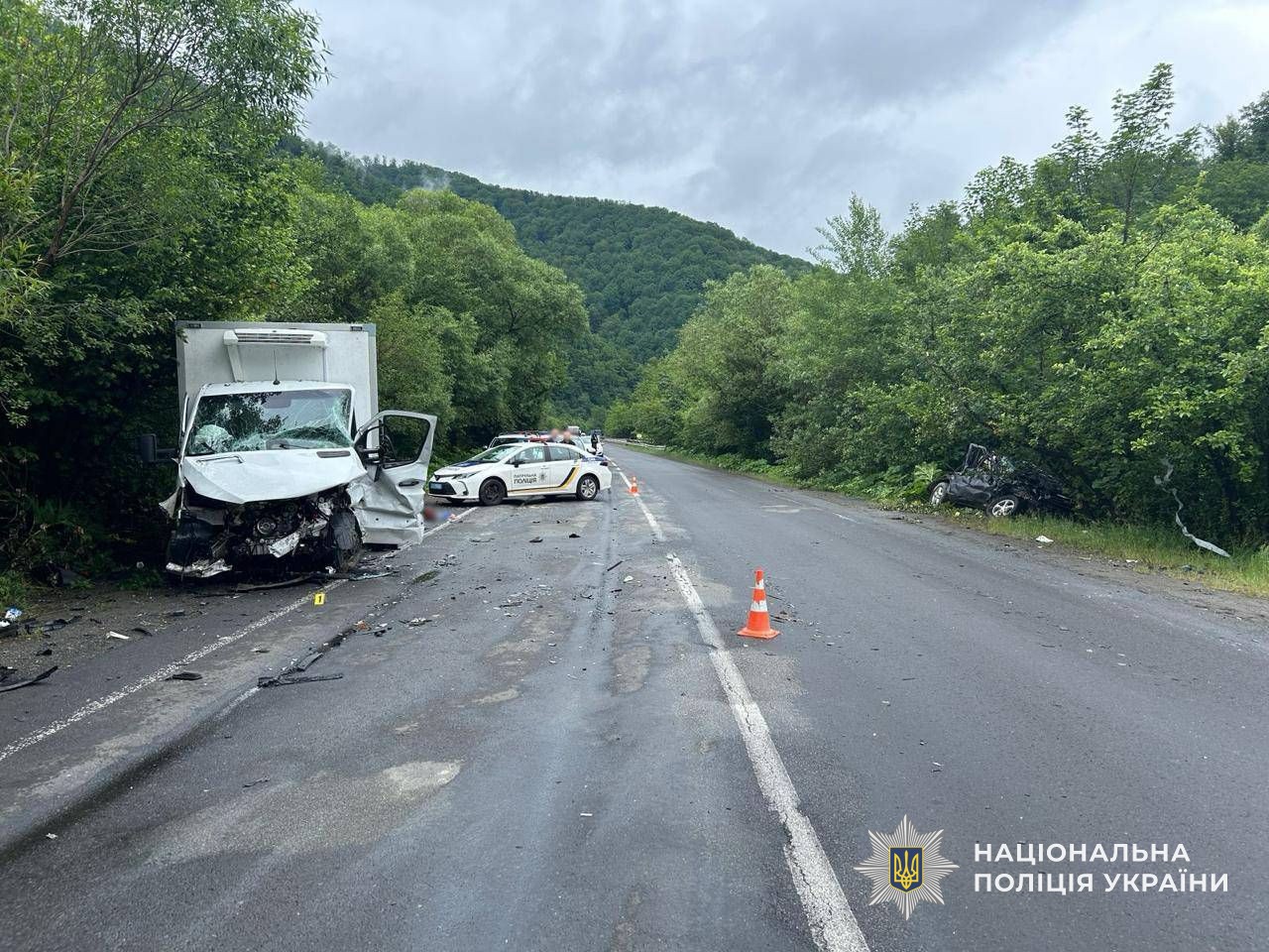 Місце ДТП на Мукачівщині