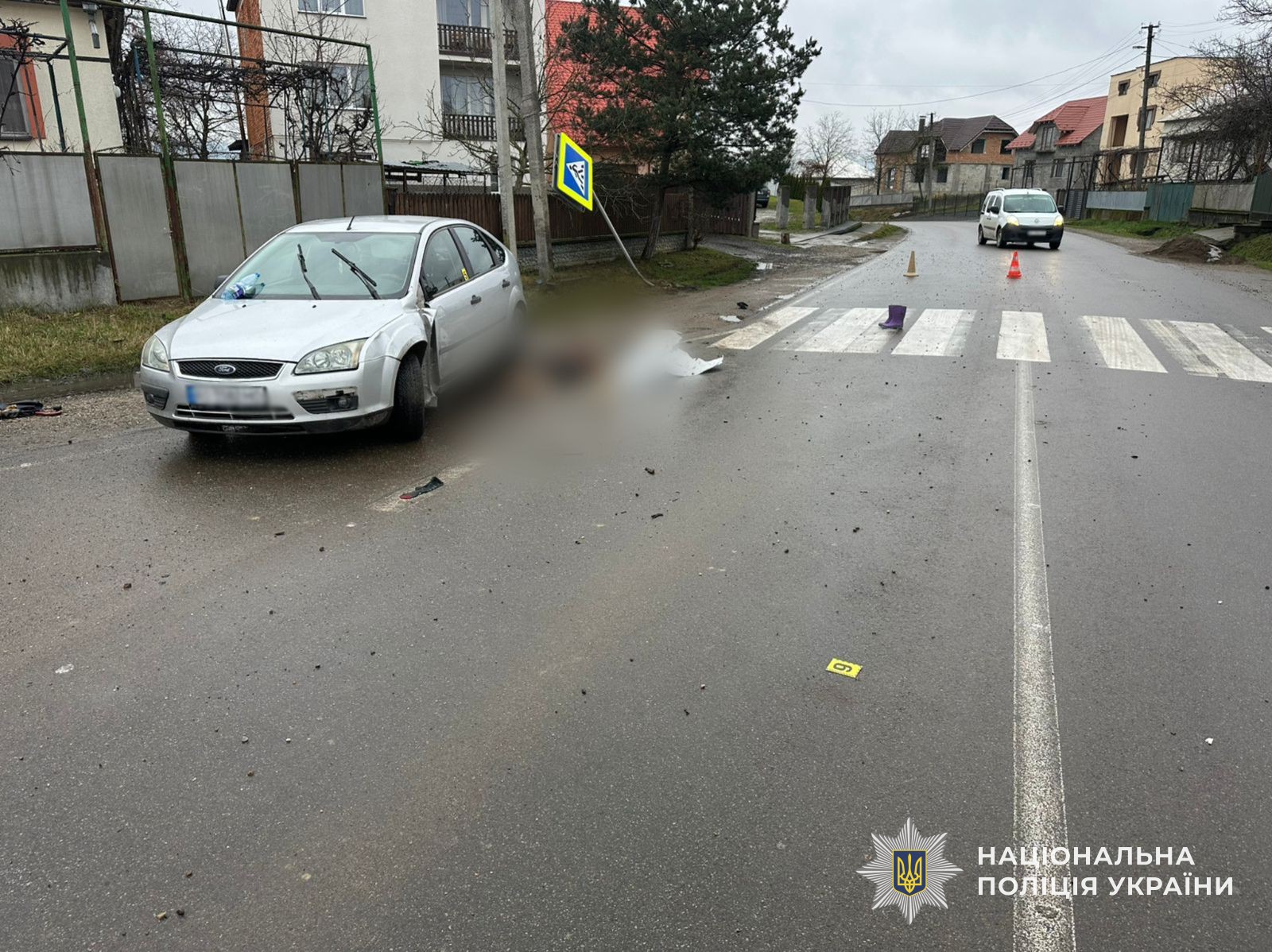 Місце ДТП у селі Дубрівка